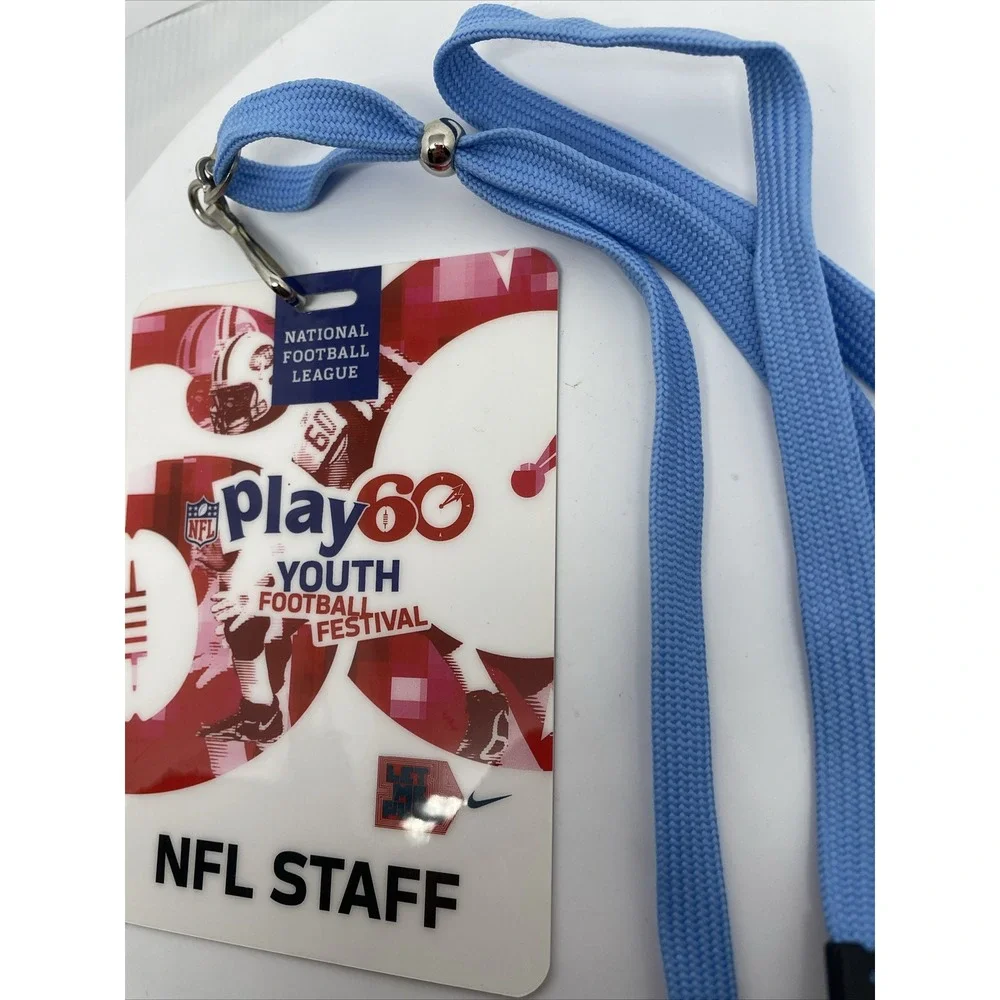 Official‎ NFL STAFF Badge And Lanyard Play 60 Youth Football Festival